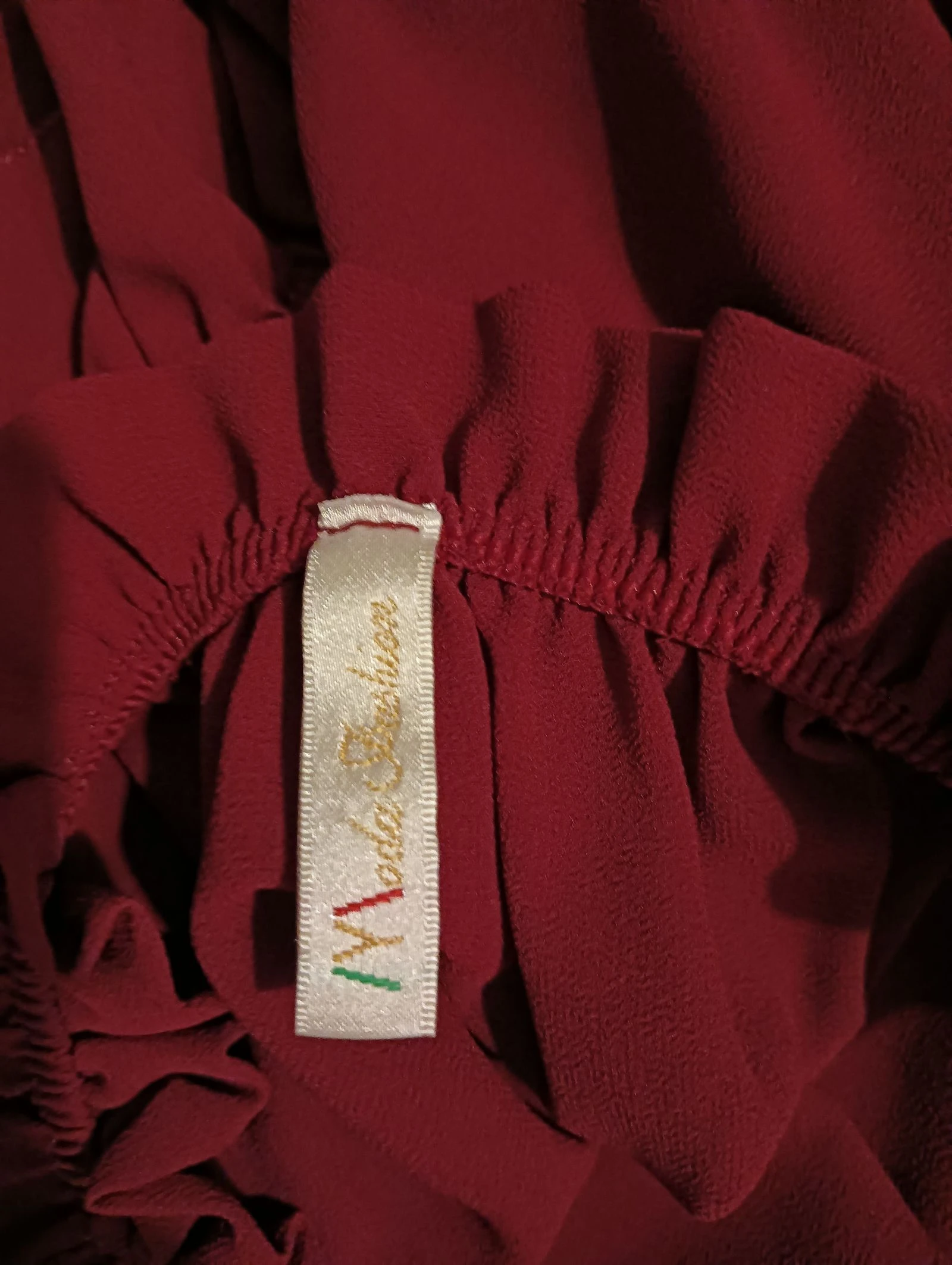 New off-the-shoulder burgundy blouse – photo 4